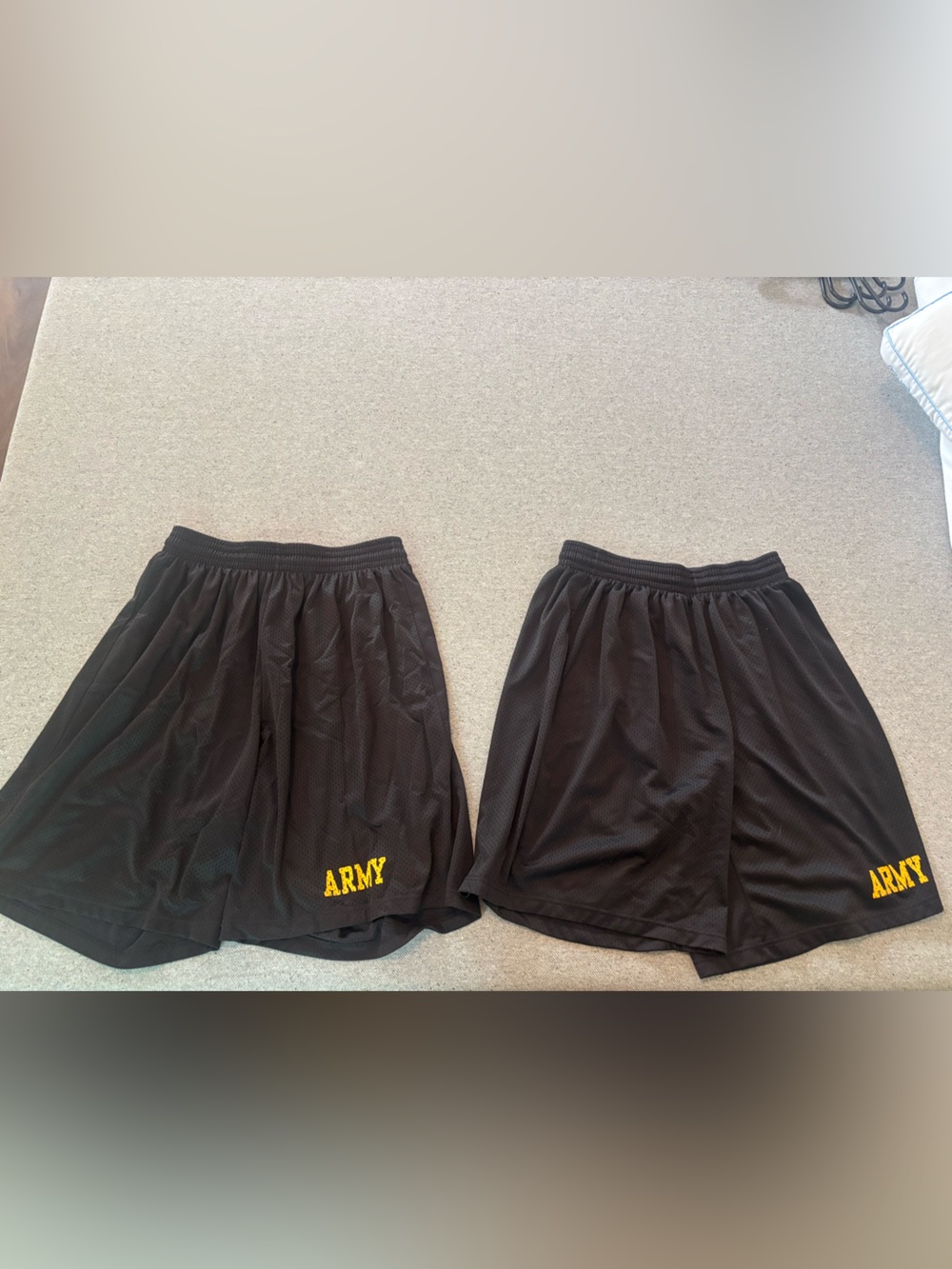 Men’s mesh United States Army PT shorts